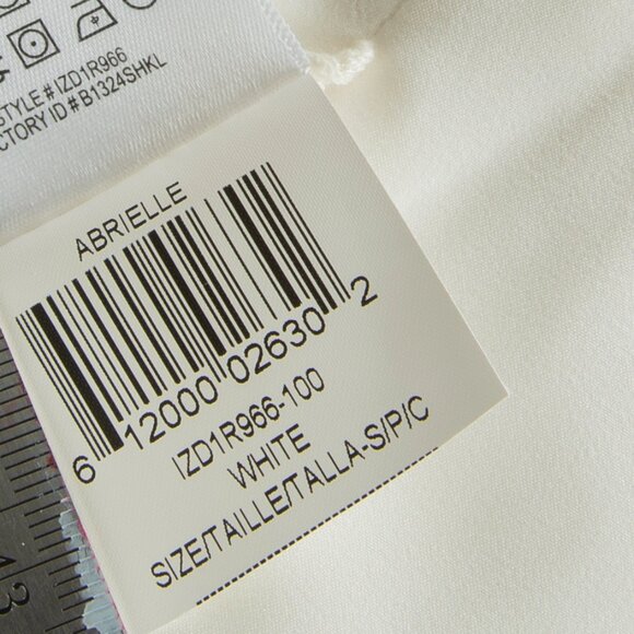 BCBG MAXAZRIA Abrielle Sleeveless Top Structured Peplum Zipper Ivory Vest S - Picture 5 of 14